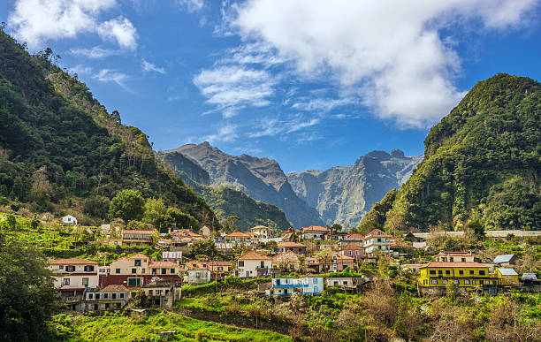 Rural Madeira - Ribeiro Frio Natural Park stock photo