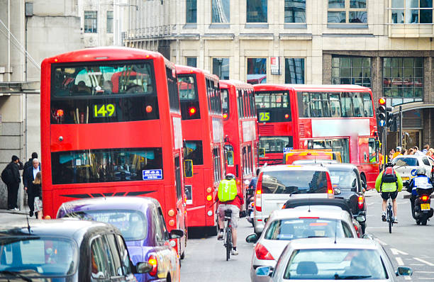 Rush hour in London stock photo