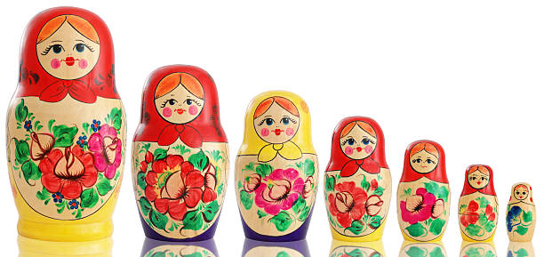 Russian Dolls stock photo