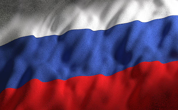 Russian flag stock photo