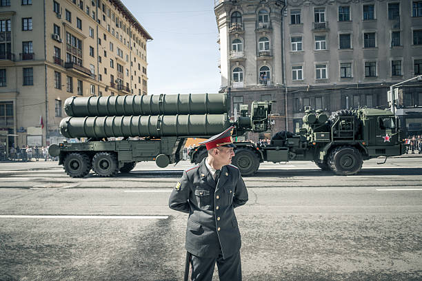 russian soldier victory day 9th may moscow russia - russian army stok fotoğraflar ve resimler