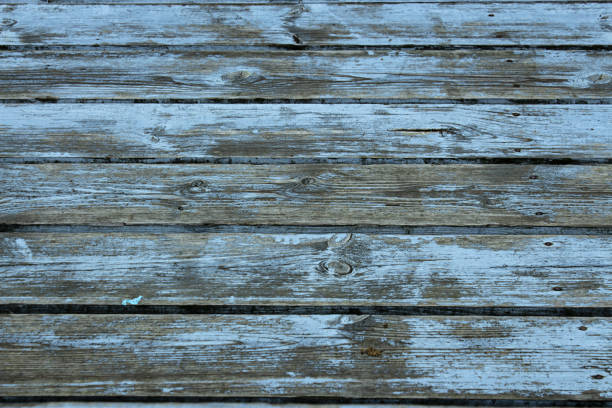Laeacco Polyester 7x5ft Grunge Faded Blue Lateral-Cut Wood Texture Plank Photography Background Shabby Rustic Wooden Board Backdrop Children Adult Pets Artistic Portrait Shoot Countryside