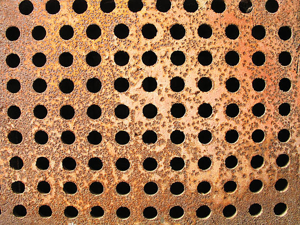 Rusty Holes stock photo