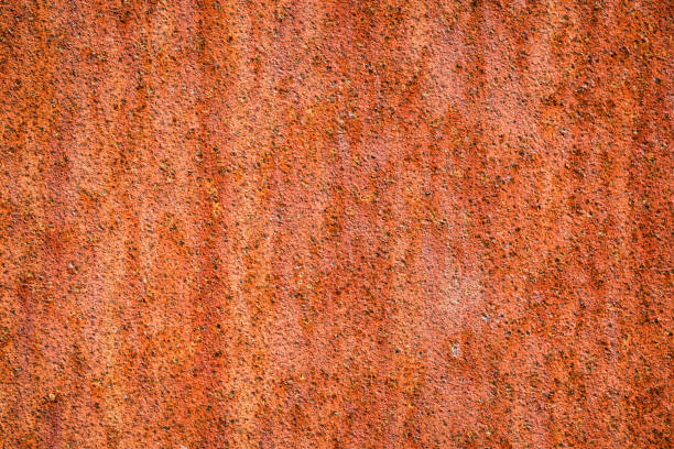 Rusty rough weathering (cor-ten) steel texture stock photo
