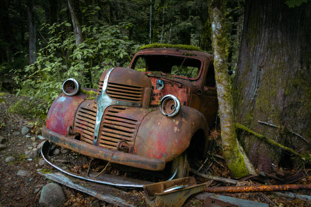 Rusty Vintage Car stock photo