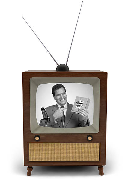 Appliance Charm Television 1960's TV Set Rabbit Ears Antenna Vintage Television