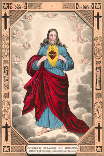 Sacred Heart of Jesus stock photo