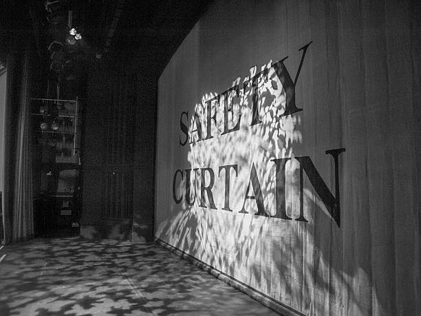 Safety Curtain stock photo
