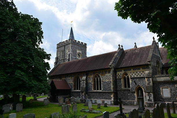 saint mary church, essendon, hertfordshire - hatfield bildbanksfoton och bilder