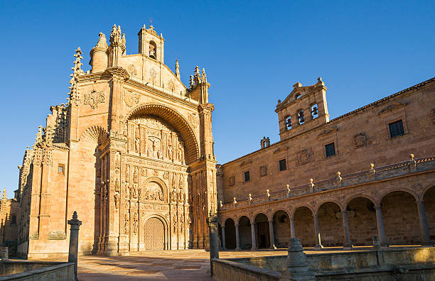 Saint Stephen's Monastery in Salamanca, Spain stock photo