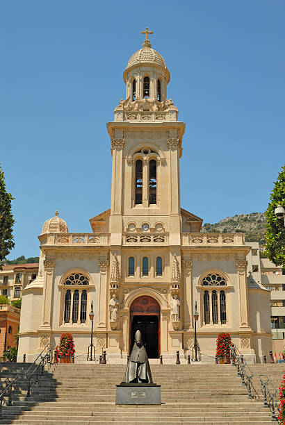 Saint-Charles Church in Monaco stock photo