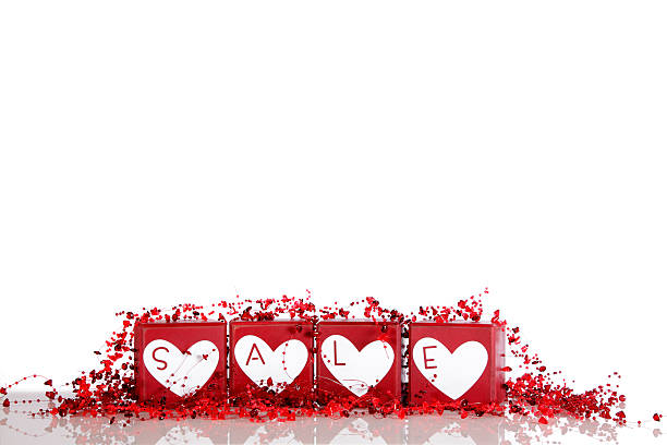 Sale  Promotion For Valentines Day stock photo