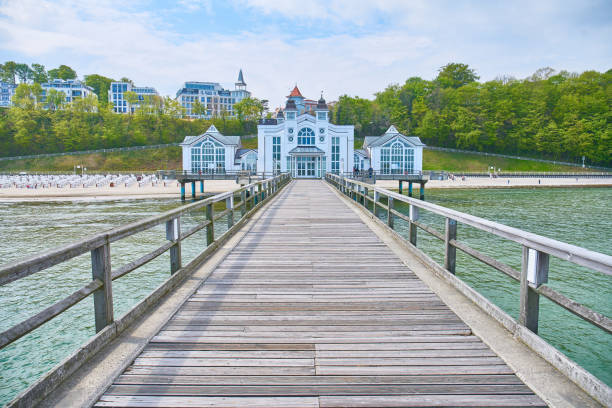 Sallin Pier Sallin Pier, Rugen Island, Germany sellin stock pictures, royalty-free photos & images