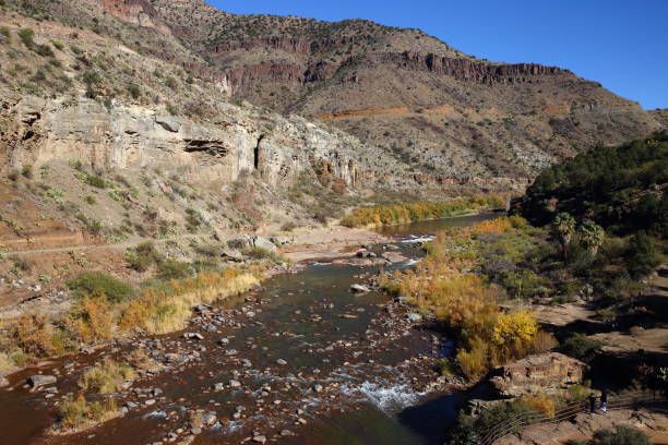 Salt river canyon stock photo