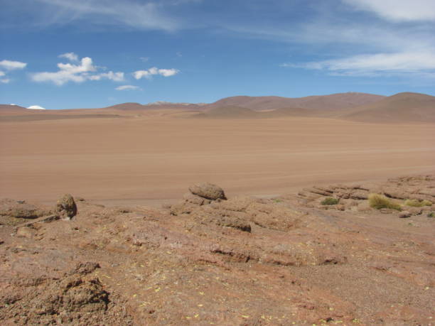 Salvador Dalí Desert - Bolivia. stock photo