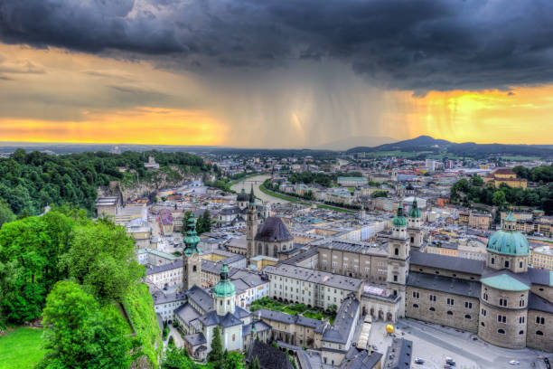 Salzburg in Austria stock photo