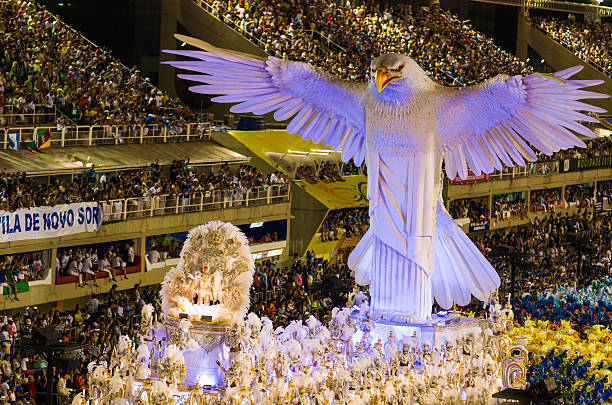 Samba Parade Float in Sambadromo, Rio de Janeiro, Brazil stock photo