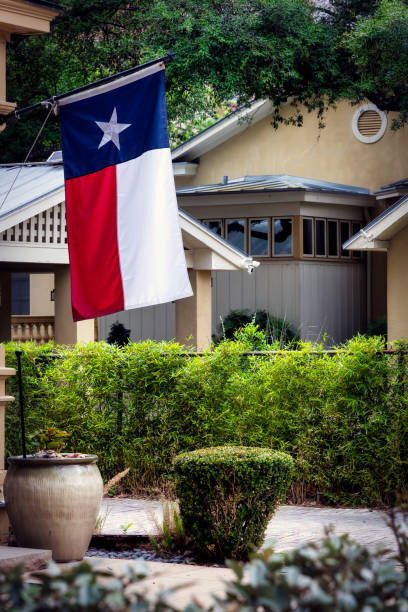 San Antonio Lonestar Flag stock photo