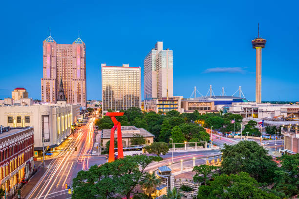 San Antonio, Texas, USA San Antonio, Texas, USA skyline. san antonio stock pictures, royalty-free photos & images