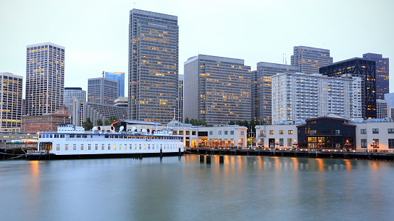 Ferry Building and Downtown of San Francisco