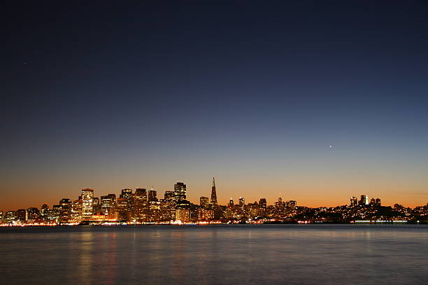 San Francisco Skyline at Sunset stock photo