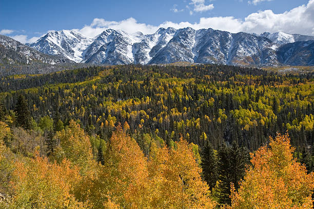 San Juan Mountains, Colorado in Autumn stock photo