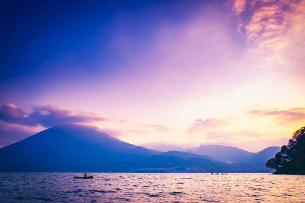 San Marcos la Laguna, Lake Atitlan, Guatemala stock photo