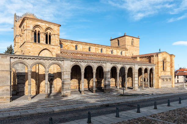 San Vicente Basilica in Avila, Spain stock photo