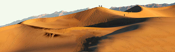 Sand Dunes at Sunset in Death Valley National Park stock photo