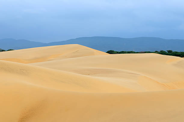 Sand dunes in Venezuela near the city of Coro stock photo