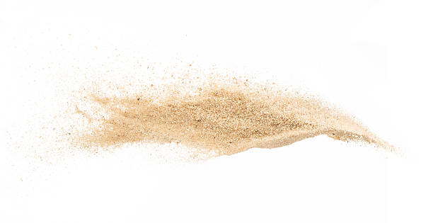 Sand on white background ,stop motion,sand explode Sand on white background ,stop motion,sand explode sand stock pictures, royalty-free photos & images