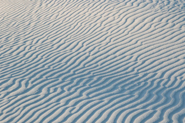 Sand Wave Pattern Scenic White Sands National Monument erik trampe stock pictures, royalty-free photos & images