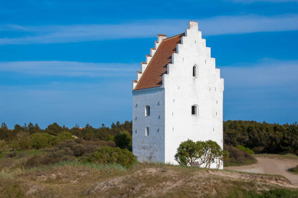 Sand-Covered Church (Den Tilsandende Kirke), Skagen, Denmark stock photo