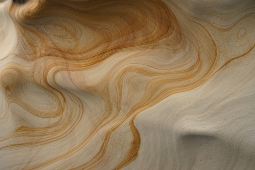 Sandstone rock swirl pattern in Sydney cliffs