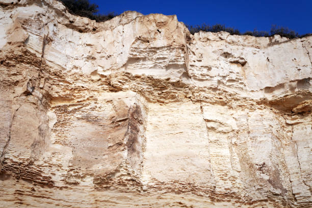 Sandstone stone surface. stock photo