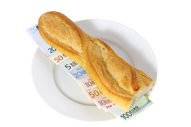 Sandwich Euros stock photo