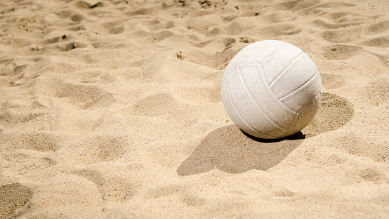 Sandy Volleyball Stock Photo - Download Image Now - iStock