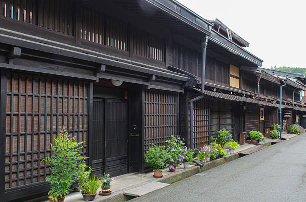 Sannomachi preserved area in Takayama stock photo