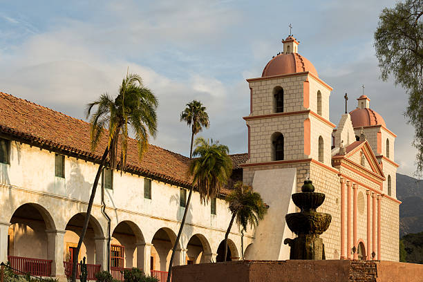 Santa Barbara Catholic Mission stock photo