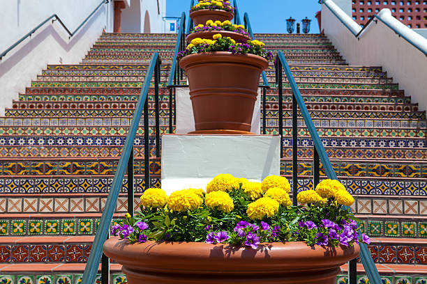 Santa Barbara Staircase stock photo