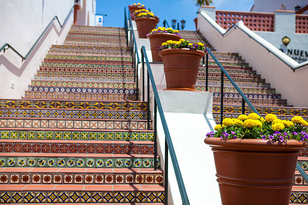 Santa Barbara Staircase stock photo