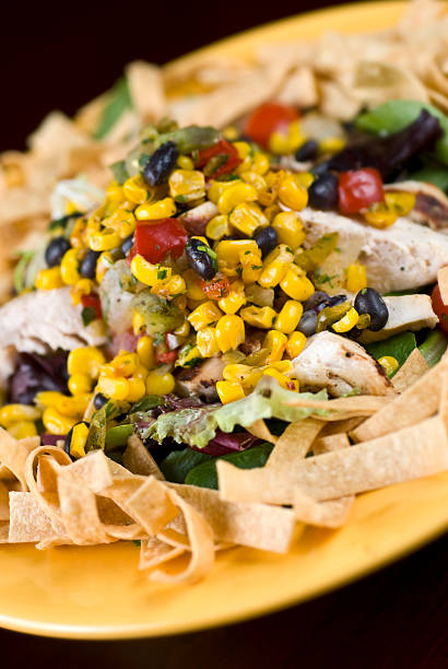 Santa Fe Chicken Salad  southwest stock pictures, royalty-free photos & images
