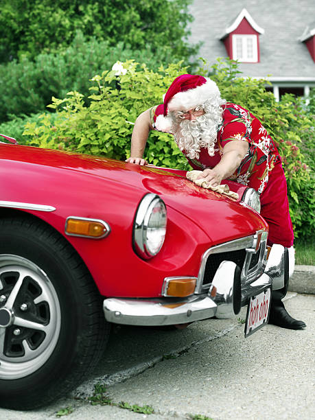 Weihnachtsmann Auto Bilder und Stockfotos iStock