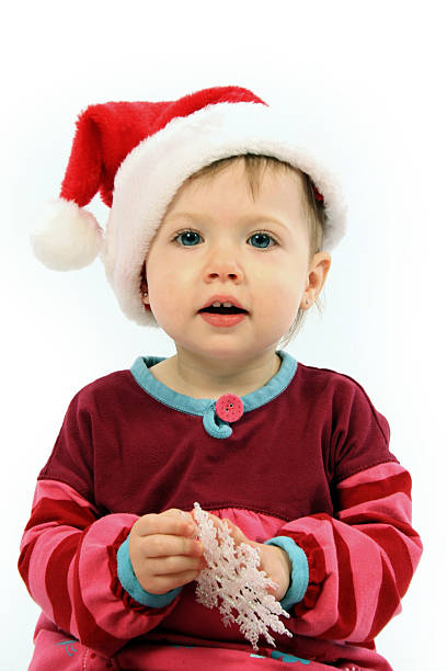 Santa toddler stock photo