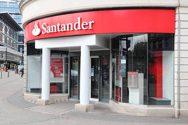 Santander Bank stock photo