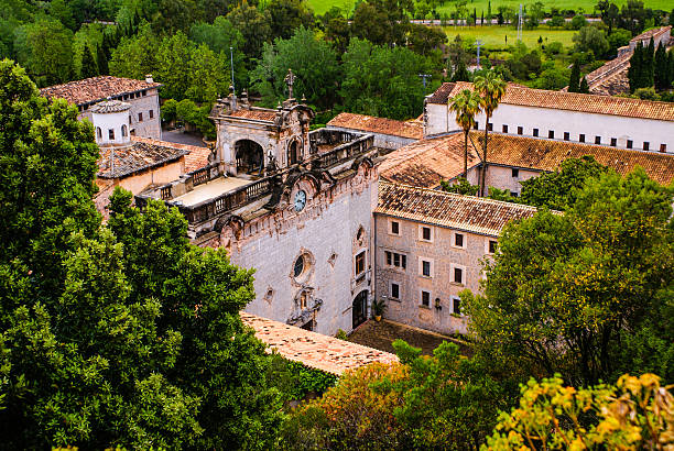 Santuari de Lluc monastery in Mallorca, Spain Santuari de Lluc monastery in Mallorca, Spain abbey monastery stock pictures, royalty-free photos & images