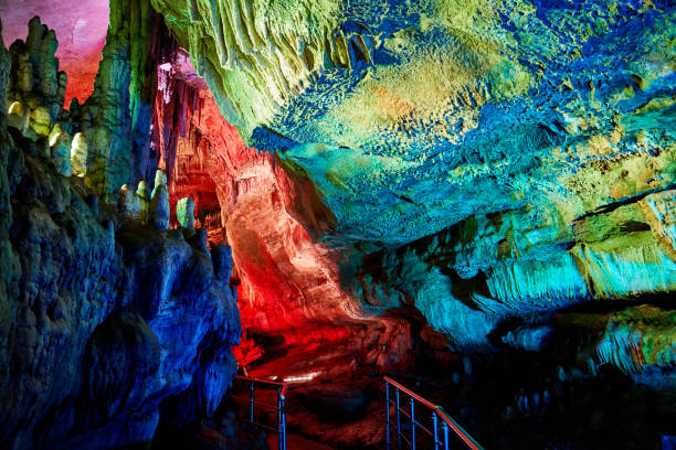 Sataplia underground cave in Georgia stock photo