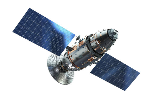 アンテナ付きサテライトディッシュ - 人工衛星 ストックフォトと画像