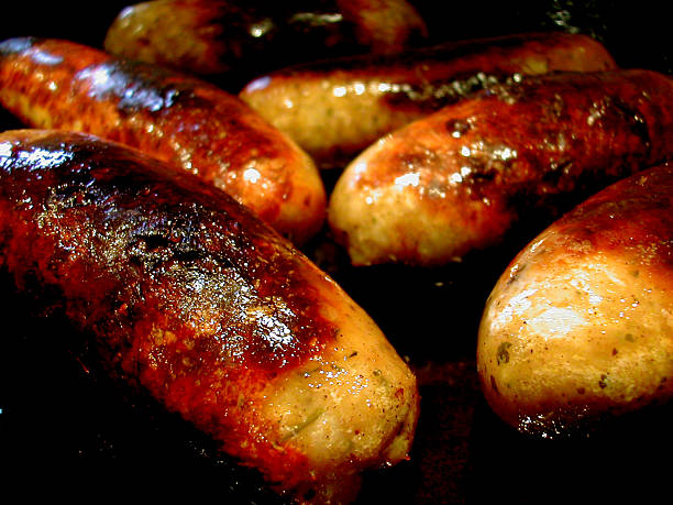 Sausages stock photo