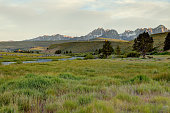 istock Sawtooth Mountains and Salmon River. 1353847377